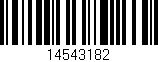 Código de barras (EAN, GTIN, SKU, ISBN): '14543182'