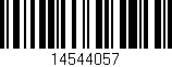 Código de barras (EAN, GTIN, SKU, ISBN): '14544057'