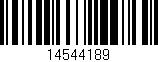 Código de barras (EAN, GTIN, SKU, ISBN): '14544189'