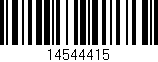 Código de barras (EAN, GTIN, SKU, ISBN): '14544415'