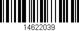 Código de barras (EAN, GTIN, SKU, ISBN): '14622039'