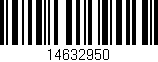 Código de barras (EAN, GTIN, SKU, ISBN): '14632950'