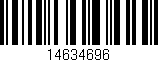 Código de barras (EAN, GTIN, SKU, ISBN): '14634696'