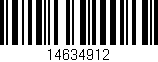 Código de barras (EAN, GTIN, SKU, ISBN): '14634912'