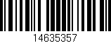 Código de barras (EAN, GTIN, SKU, ISBN): '14635357'