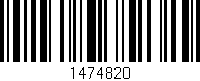 Código de barras (EAN, GTIN, SKU, ISBN): '1474820'