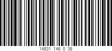 Código de barras (EAN, GTIN, SKU, ISBN): '14831_146_0_39'
