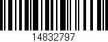 Código de barras (EAN, GTIN, SKU, ISBN): '14832797'