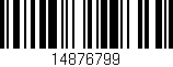 Código de barras (EAN, GTIN, SKU, ISBN): '14876799'