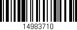 Código de barras (EAN, GTIN, SKU, ISBN): '14983710'