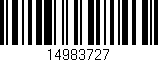 Código de barras (EAN, GTIN, SKU, ISBN): '14983727'