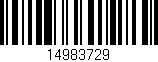 Código de barras (EAN, GTIN, SKU, ISBN): '14983729'