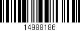 Código de barras (EAN, GTIN, SKU, ISBN): '14988186'