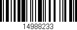 Código de barras (EAN, GTIN, SKU, ISBN): '14988233'