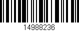 Código de barras (EAN, GTIN, SKU, ISBN): '14988236'