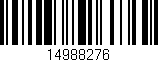 Código de barras (EAN, GTIN, SKU, ISBN): '14988276'