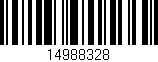 Código de barras (EAN, GTIN, SKU, ISBN): '14988328'