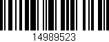 Código de barras (EAN, GTIN, SKU, ISBN): '14989523'