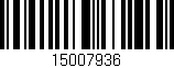 Código de barras (EAN, GTIN, SKU, ISBN): '15007936'