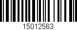 Código de barras (EAN, GTIN, SKU, ISBN): '15012563'