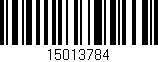 Código de barras (EAN, GTIN, SKU, ISBN): '15013784'