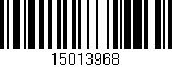 Código de barras (EAN, GTIN, SKU, ISBN): '15013968'