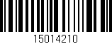 Código de barras (EAN, GTIN, SKU, ISBN): '15014210'