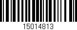 Código de barras (EAN, GTIN, SKU, ISBN): '15014813'