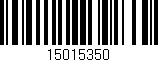 Código de barras (EAN, GTIN, SKU, ISBN): '15015350'