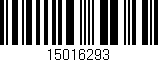 Código de barras (EAN, GTIN, SKU, ISBN): '15016293'