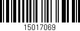 Código de barras (EAN, GTIN, SKU, ISBN): '15017069'