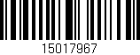 Código de barras (EAN, GTIN, SKU, ISBN): '15017967'