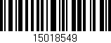 Código de barras (EAN, GTIN, SKU, ISBN): '15018549'