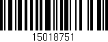 Código de barras (EAN, GTIN, SKU, ISBN): '15018751'