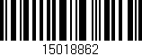 Código de barras (EAN, GTIN, SKU, ISBN): '15018862'