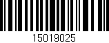 Código de barras (EAN, GTIN, SKU, ISBN): '15019025'