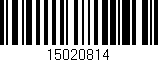 Código de barras (EAN, GTIN, SKU, ISBN): '15020814'