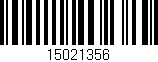 Código de barras (EAN, GTIN, SKU, ISBN): '15021356'