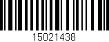 Código de barras (EAN, GTIN, SKU, ISBN): '15021438'