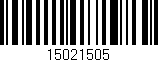 Código de barras (EAN, GTIN, SKU, ISBN): '15021505'