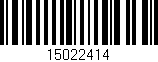 Código de barras (EAN, GTIN, SKU, ISBN): '15022414'