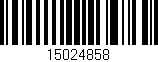 Código de barras (EAN, GTIN, SKU, ISBN): '15024858'