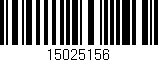 Código de barras (EAN, GTIN, SKU, ISBN): '15025156'