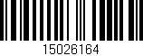 Código de barras (EAN, GTIN, SKU, ISBN): '15026164'