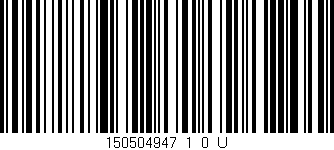 Código de barras (EAN, GTIN, SKU, ISBN): '150504947_1_0_U'