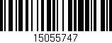 Código de barras (EAN, GTIN, SKU, ISBN): '15055747'