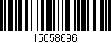 Código de barras (EAN, GTIN, SKU, ISBN): '15058696'