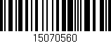 Código de barras (EAN, GTIN, SKU, ISBN): '15070560'