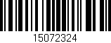 Código de barras (EAN, GTIN, SKU, ISBN): '15072324'