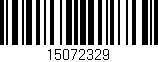 Código de barras (EAN, GTIN, SKU, ISBN): '15072329'